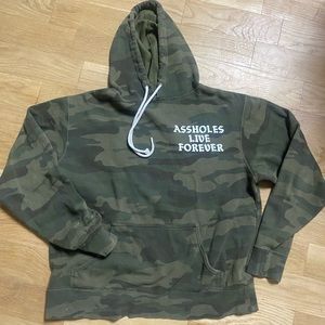 Men’s medium camouflage hooded sweatshirt